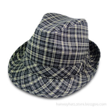 Women's Classic Fedora Hat with Self Band and Loop Trim